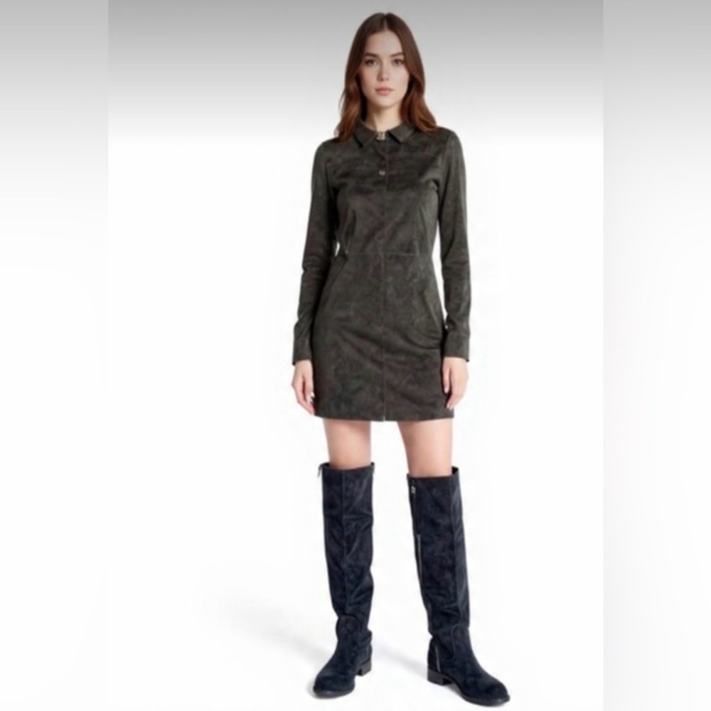 American Rag Adarra Black Suede Finish Over The Knee Riding Boots Size 8